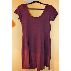 Maroon skater dress